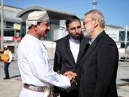 لاریجانی وارد مسقط شد