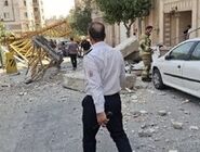 حادثه سقوط جرثقیل برجی در غرب تهران سه مصدوم بر جا گذاشت

