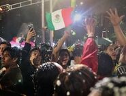جان‌باختن سه هوادار در جشن خیابانی مکزیکوسیتی

