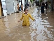 مرگ ۱۵ نفر در پاکستان به علت جاری شدن سیل