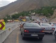 محدودیت مقطعی برای تخلیه ترافیک در محور هراز
