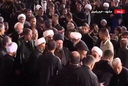 حضور سران قوا در  برای اقامه نماز بر پیکر رهبر شهید انقلاب

