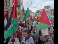تظاهرات در حمایت از فلسطین و فراخوان برای تحریم اسرائیل در آمستردام