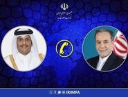 رایزنی تلفنی وزرای خارجه ایران و قطر درباره تحولات منطقه
