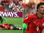 مدافع تیم ملی مصر ضربه مغزی شد