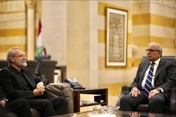 دیدار دبیر شورای عالی امنیت ملی ایران با نخست‌وزیر لبنان